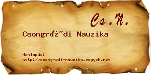 Csongrádi Nauzika névjegykártya